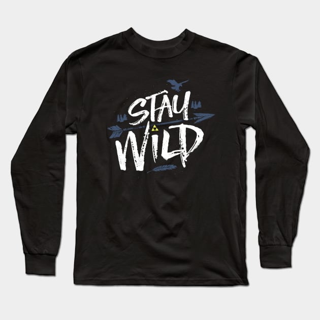 Open Your Eyes and Stay Wild Long Sleeve T-Shirt by barrettbiggers